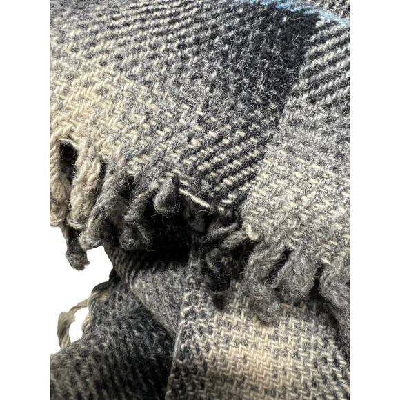 Vtg Woodward & Lothrop England Plaid Wool Small Throw Lap Blanket 50"x40" - Picture 6 of 10